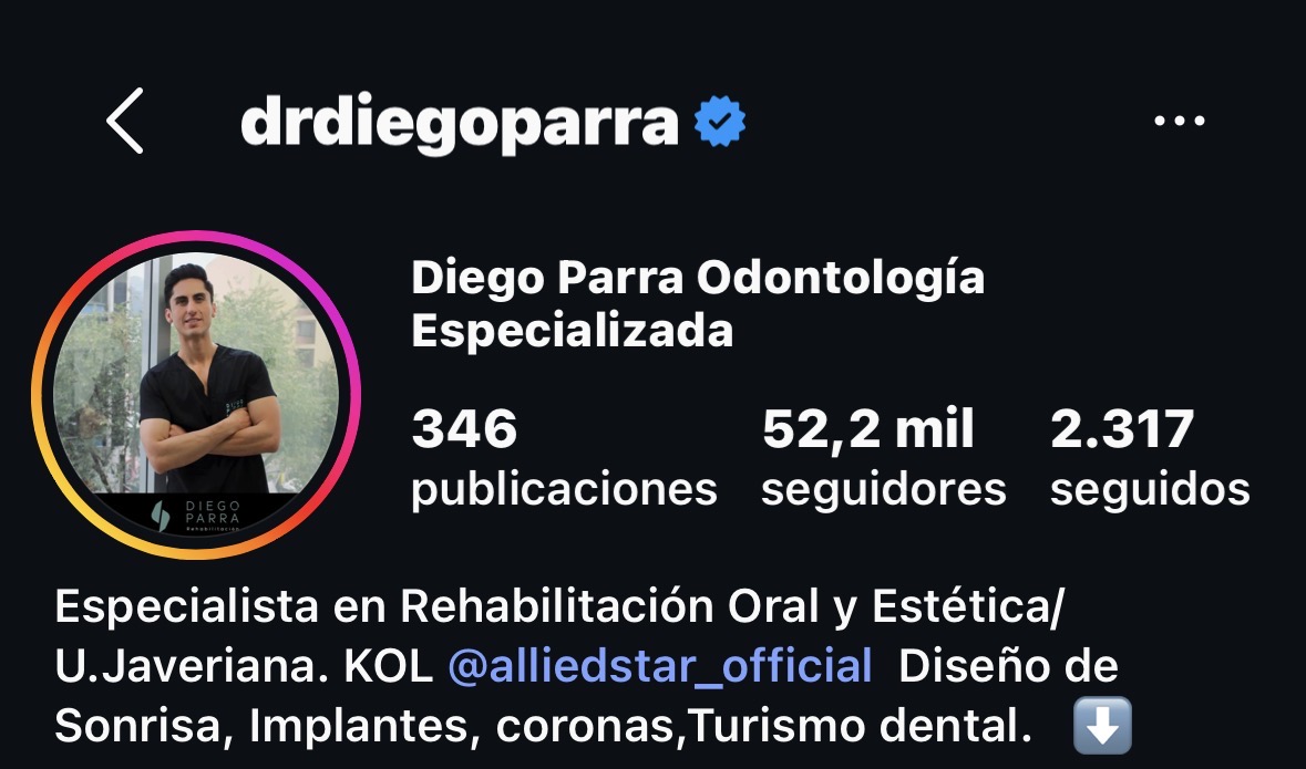 Perfil de Instagram de drdiegoparra